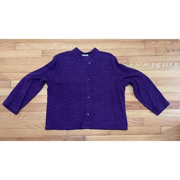 Vintage Russ Berens Womens Button Up Jacket Size L Lagenlook Y2K 90s Boho Indie - Picture 6 of 12